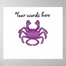 Purple crab poster