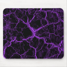 Purple Cracks on Black Mouse Pad