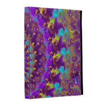 Purple Crazy Fractal iPad Case