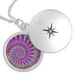 Purple Crazy Fractal Pendants