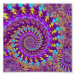 Purple Crazy Fractal Photo Print