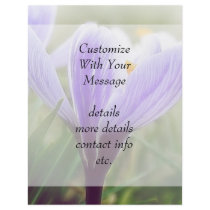 Purple Crocus Blossom Flyers