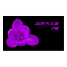Purple Crocus Customizable Business Card