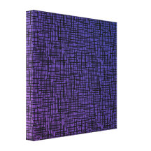 Purple Cross Hatchings Canvas Print