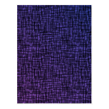 Purple Cross Hatchings Post Cards