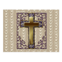 Purple Cross Postcard
