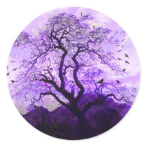 Purple Crow Tree Hills Raven Stickers