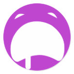 Purple Crying Eticon Sticker
