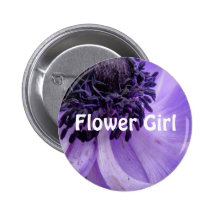 Purple Curls Pinback Buttons