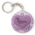 Purple Dachshund Valentine