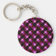 Purple Dahlia Abstract Key Chain