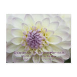Purple Dahlia • Save the Date Postcard