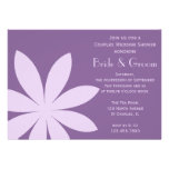 Purple Daisy Couples Wedding Shower Invitation