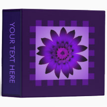 Purple Daisy Flower #2 Binder