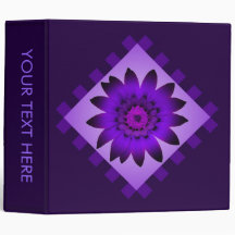 Purple Daisy Flower Binder