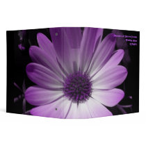 Purple Daisy Flower Customizable Wedding Album