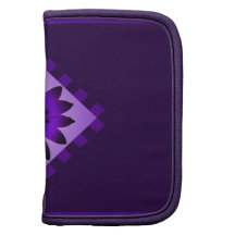 Purple Daisy Flower, Pattern Stripes - Planner