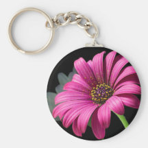Purple Daisy Keychain