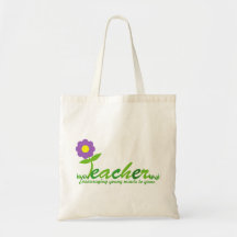 Purple Daisy Teacher THANK YOU Gift Tote Tote Bag