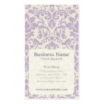Purple Damask Appointment Business Card