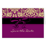 Purple Damask Card