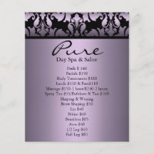 Purple Damask Flyer