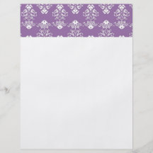 Purple Damask Flyer
