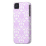 Purple Damask Pattern Iphone 4 Case-mate Case