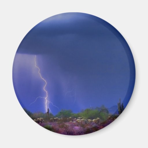 Purple Desert Storm Refrigerator Magnets