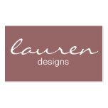 purple designer business card