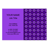 Purple Diamond Pattern business cards