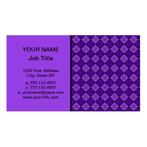 Purple Diamond Pattern business cards
