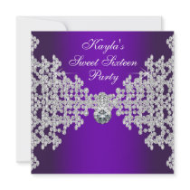 Purple Diamonds Purple Sweet Sixteen Birthday