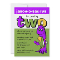Purple Dinosaur 2nd Birthday