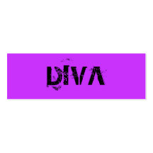 PURPLE DIVA PROFILE CARD BUSINESS CARD TEMPLATES