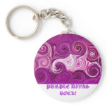 PURPLE DIVAS ROCK! keychains