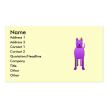 Purple Dog Business Card