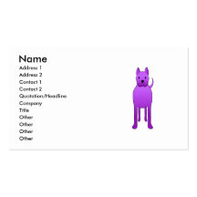 Purple Dog Business Card