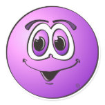 Purple Dot Round Sticker