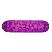 Purple Dots Skate Board