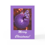Purple Dragon Christmas Card