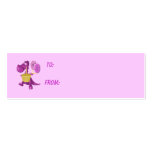 Purple Dragon Cupcake And Balloons Gift Tag business cards