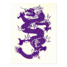 Purple Dragon Postcard