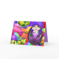 Purple Easter Egg Card