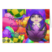 Purple Easter Egg Card