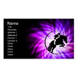 Purple Equestrian Business Cards