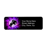 Purple Equestrian Custom Return Address Labels