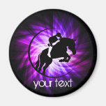 Purple Equestrian Magnet