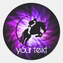 Purple Equestrian Sticker