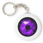 Purple Eye looking graphic, cloudy inside